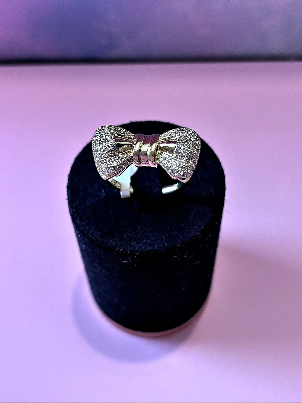 Gold Bow Ring-Size 9